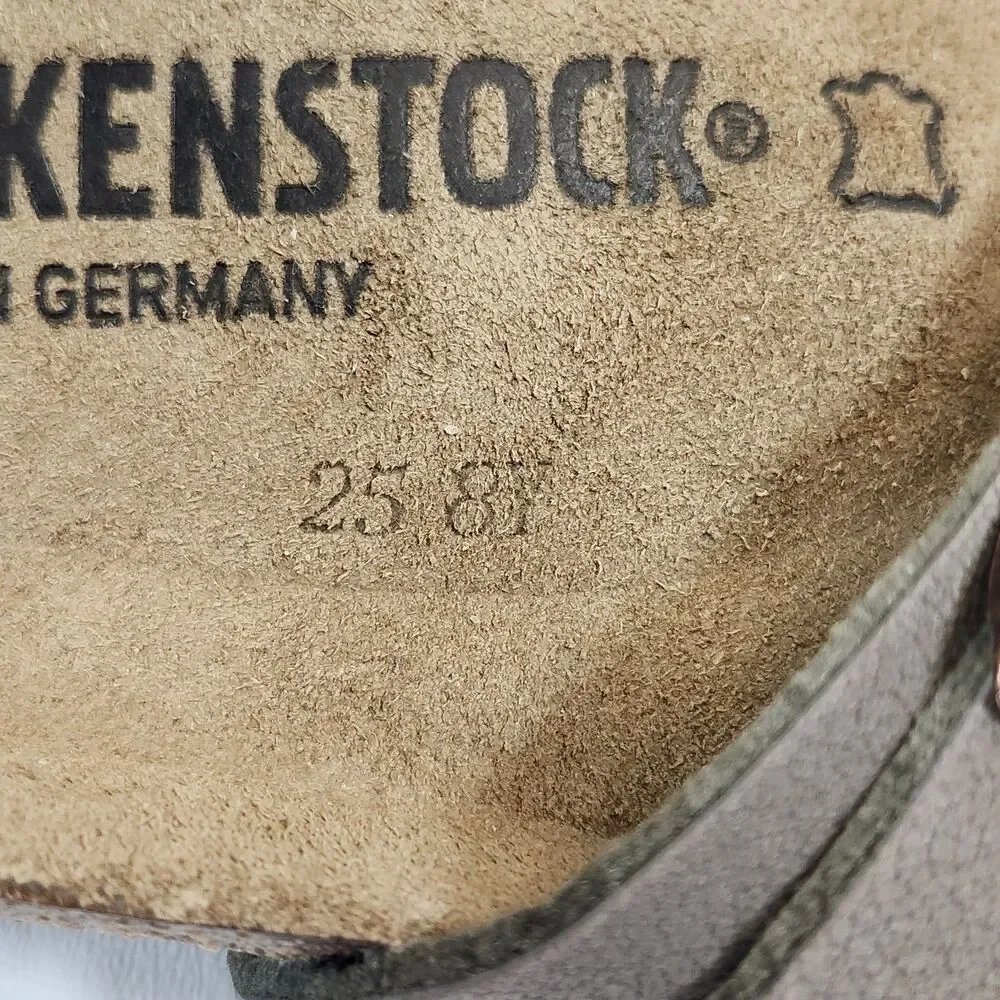 Birkenstock Mayari Stone Sandals Mens Size 10 New in Box Buckle Comfort Slides